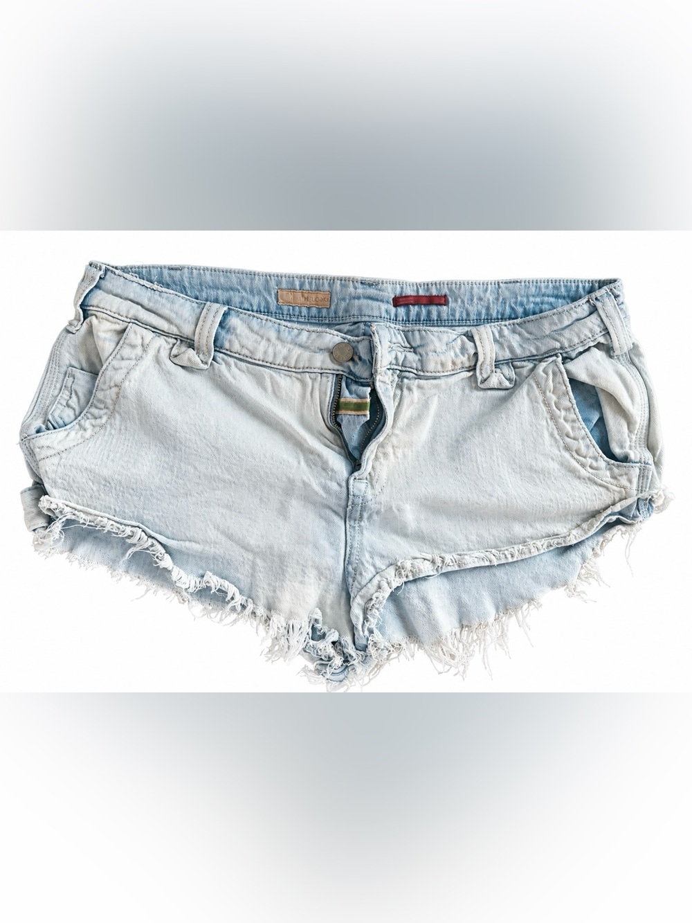 Pilcro Light Blue Distressed Denim Cutoff Shorts